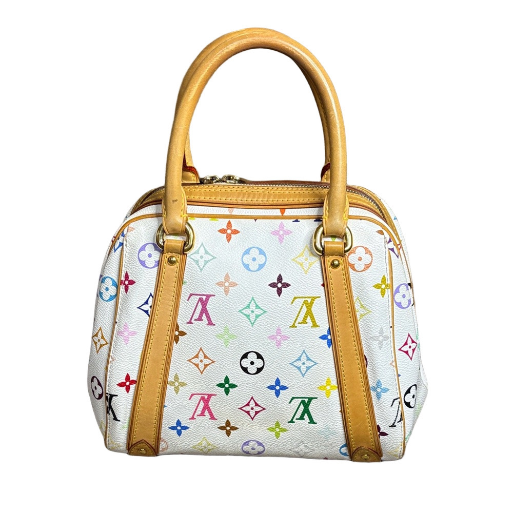 Louis Vuitton Priscilla White Multicolor Monogram Bag Vintage - Picture 4 of 15